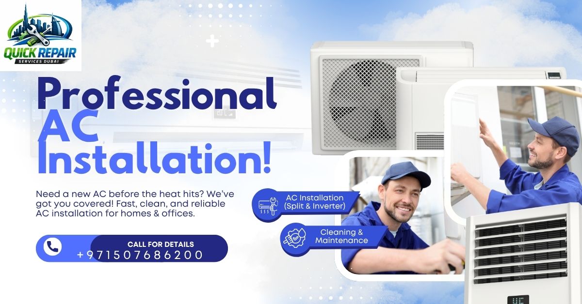 AC Repair in Arabian Ranches Dubai by Quick Repair technician