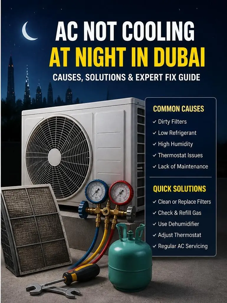 Ac is not cooling at night in dubai